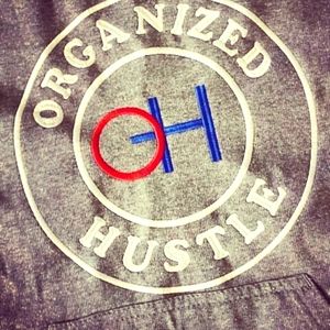 Organized Hustle custom embroidered Hoodie